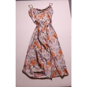 Paper Heart Maxi Slip Dress Floral Small